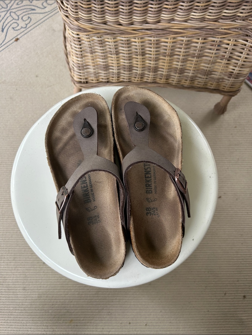 Birkenstock Brown Kids Thong Sandals - Toddler/Youth